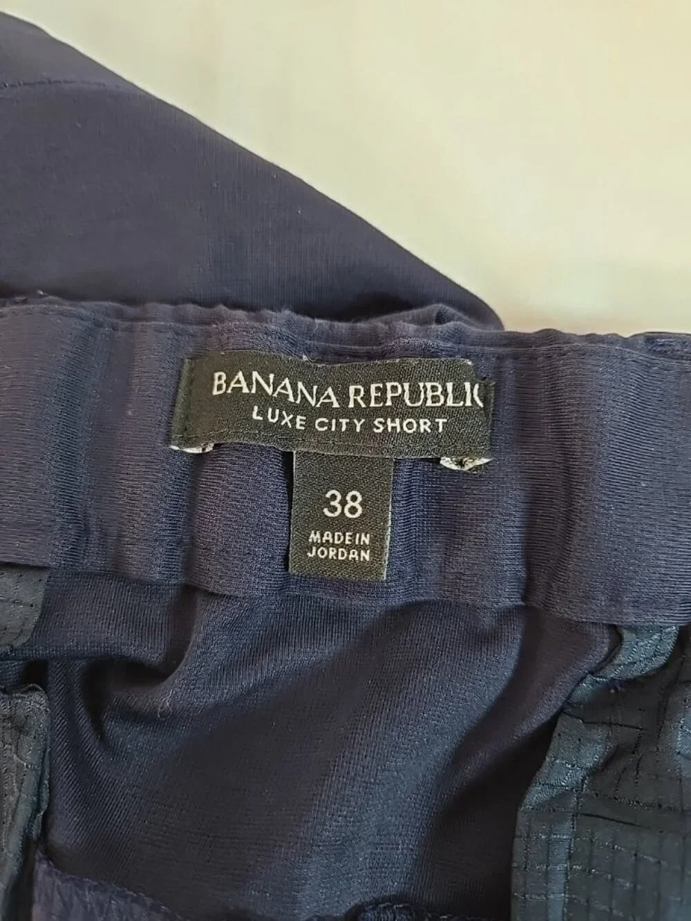 Banana Republic City Luxe Men's Preppy Shorts Navy Size 38